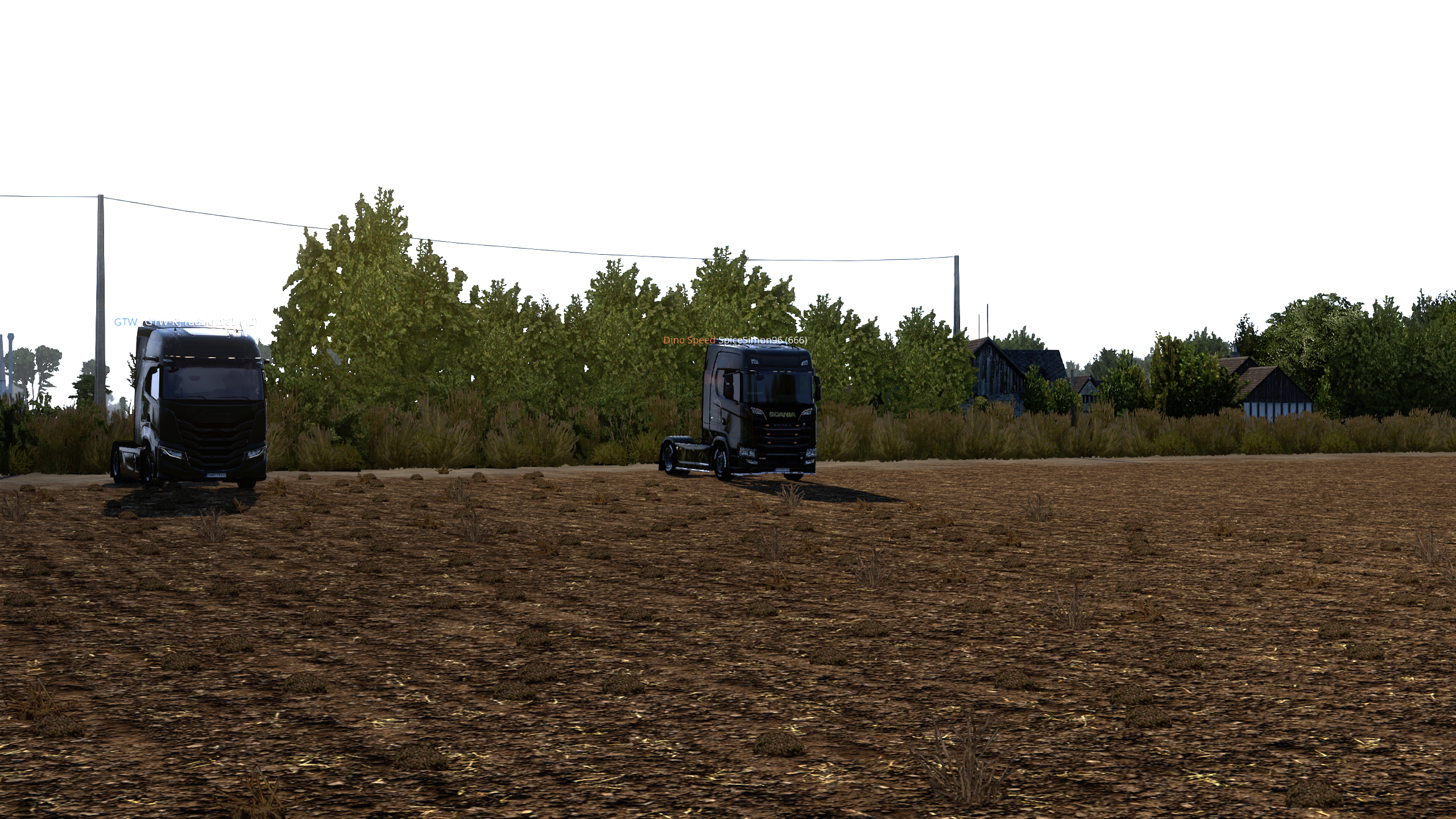 Konwój Gronek Transport - ciężarówki ETS2 na trasie