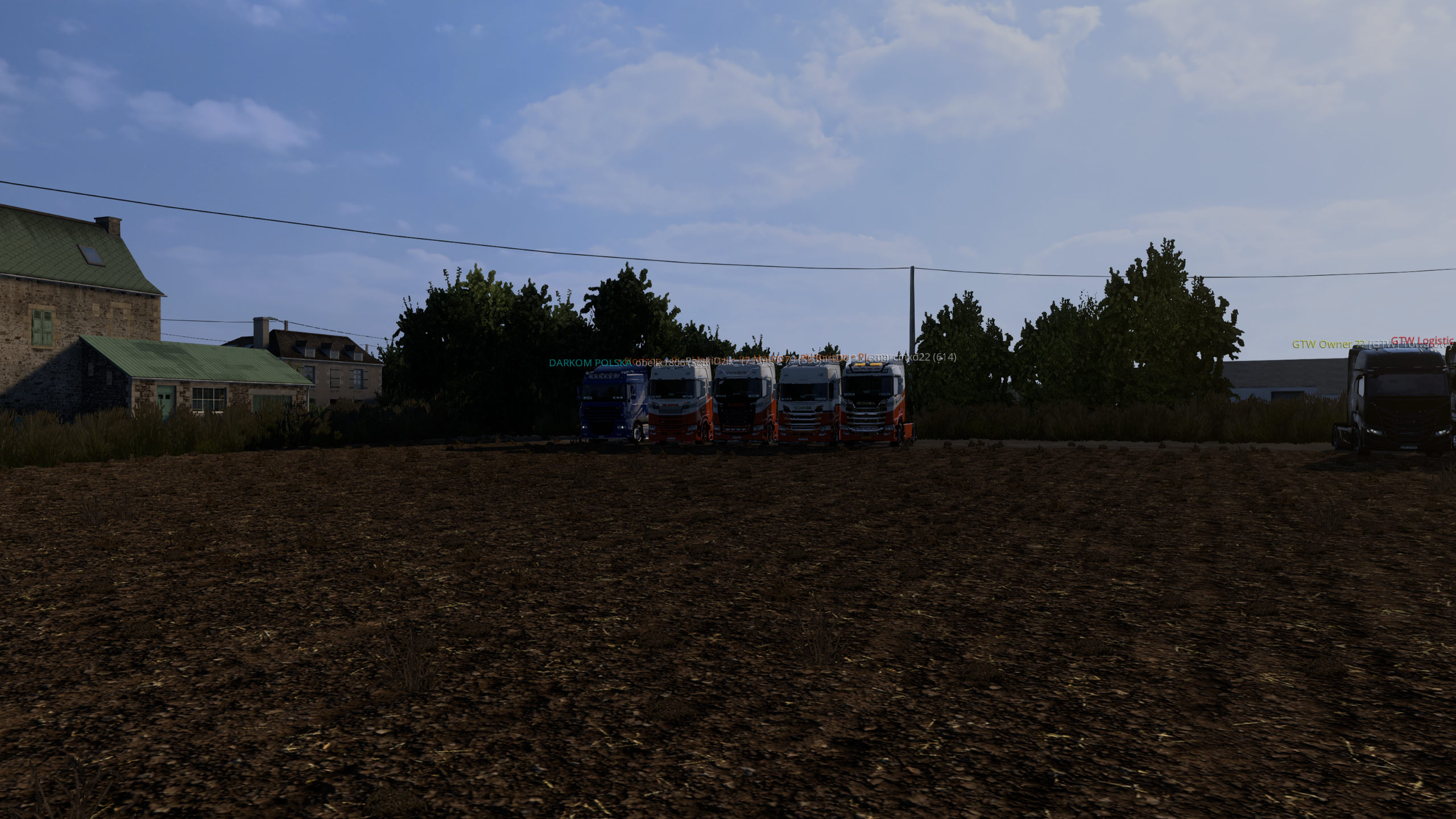 Zrzut ekranu z konwoju Gronek Transport TruckersMP